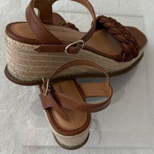 Time and Tru Tan Braided Sandals